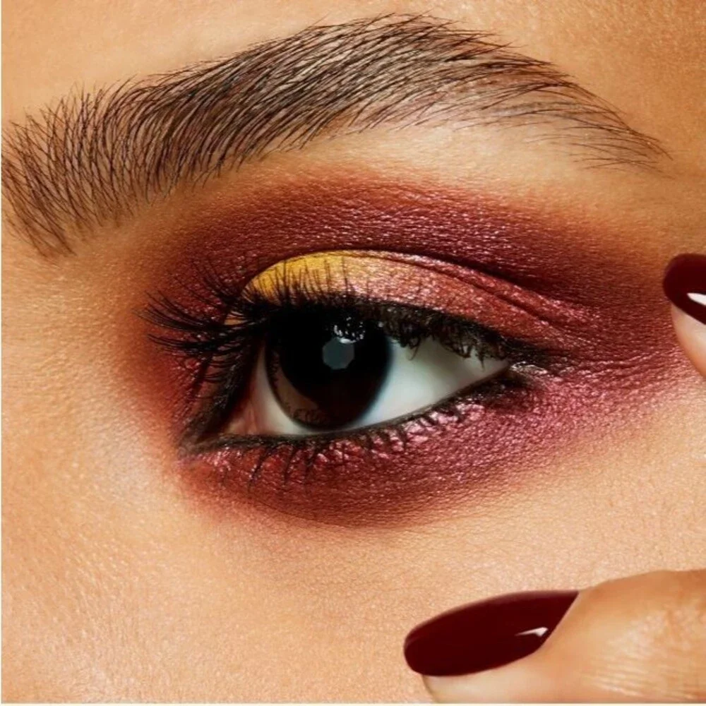 MAC LEFT YOU ON RED Eye Shadow ~ Intense Red Violet Duochrome Metallic Frost